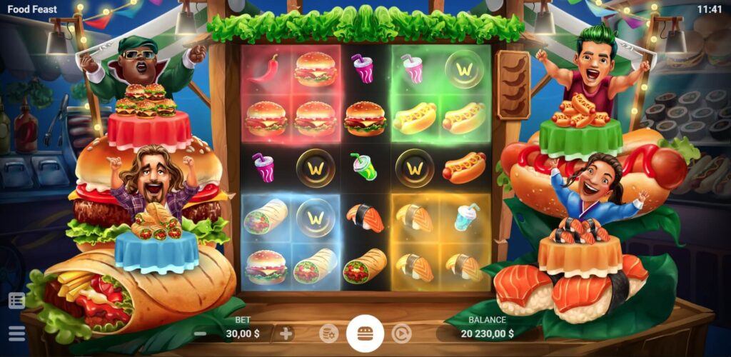 FOOD FEAST รีวิวเกมส์ค่าย evoplay ทางเข้า EVOPLAY เครดิตฟรี