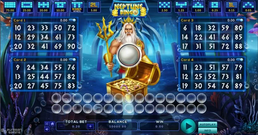 Neptune Bingo เกม SLOTXO