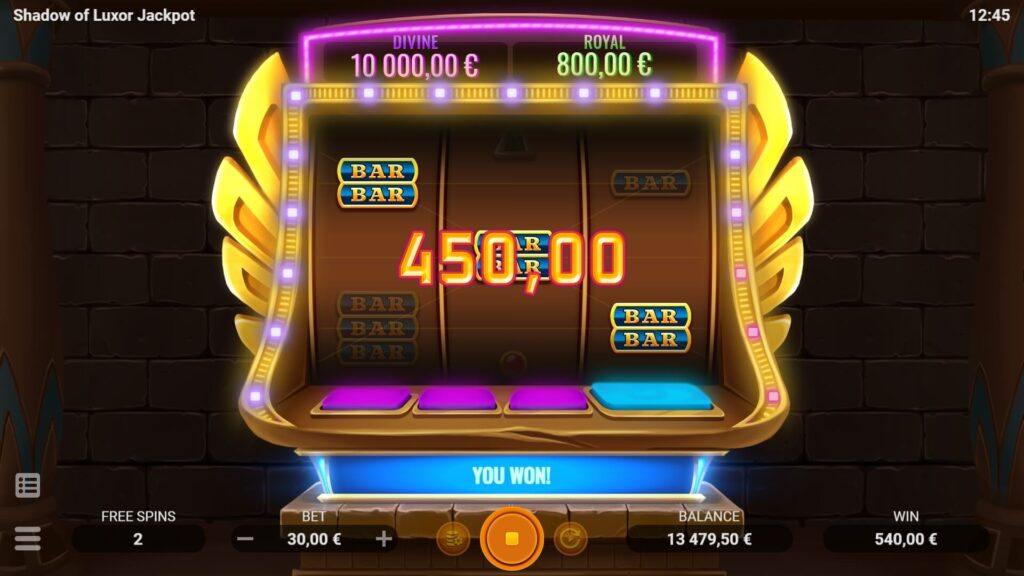 ธีมอียิปต์โบราณในเกม Shadow of Luxor Jackpot จาก EVOPLAY
