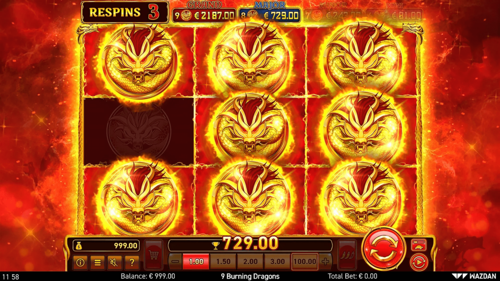 9 Burning Dragons WAZDAN SLOT สล็อตเว็บตรง ทางเข้า SLOTXO