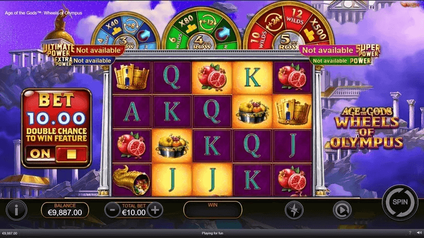 Age Of The Gods Wheels Of Olympus สล็อตค่าย PLAYTECH SLOT SLOTXO