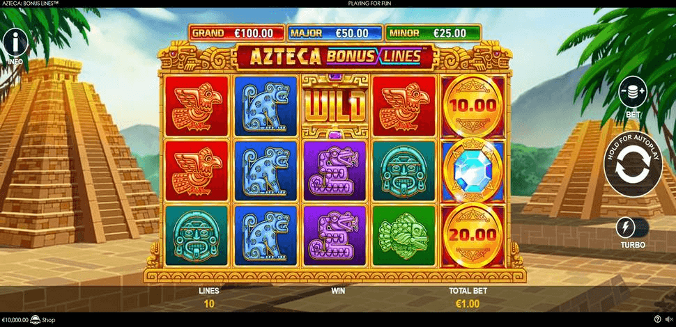 Azteca Bonus Lines สล็อตค่าย PLAYTECH SLOT SLOTXO