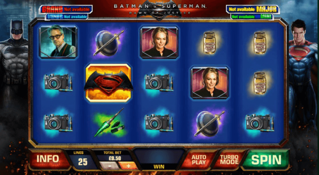 Batman V Superman Dawn Of Justice สล็อตค่าย PLAYTECH SLOT SLOTXO