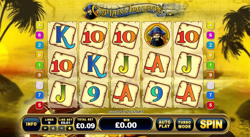 Captains Treasure สล็อตค่าย PLAYTECH SLOT SLOTXO