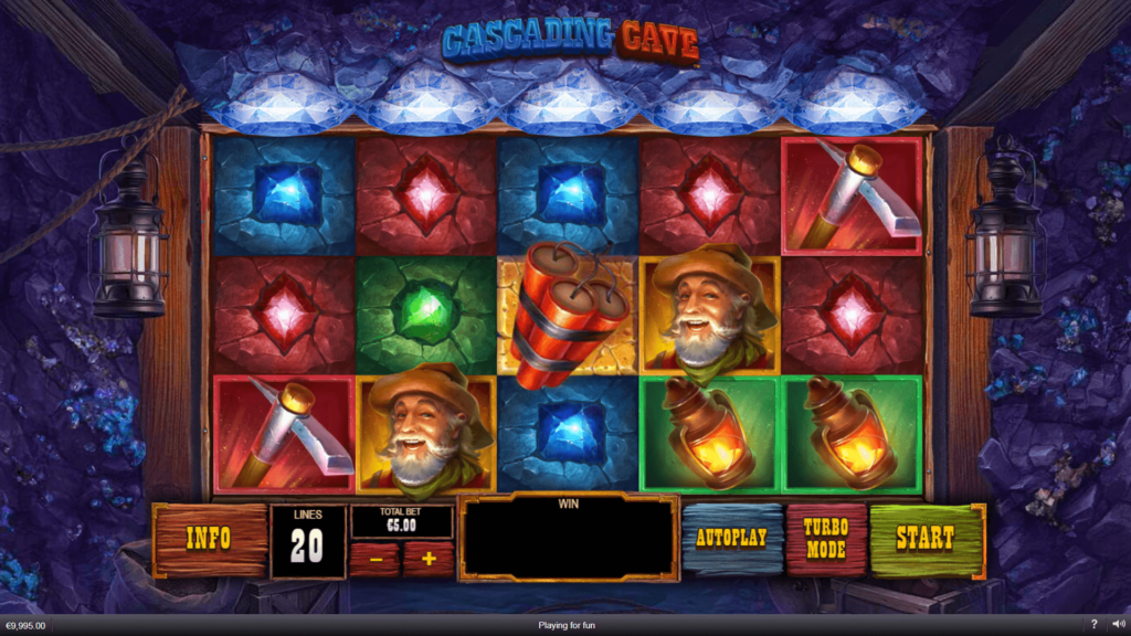 Cascading Cave สล็อตค่าย PLAYTECH SLOT SLOTXO