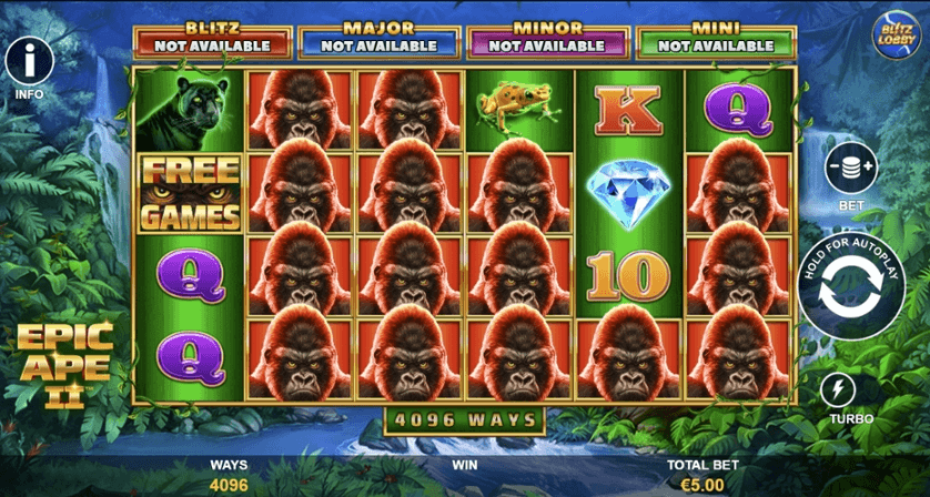 Epic Ape 2 สล็อตค่าย PLAYTECH SLOT SLOTXO