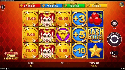 Joker Rush Cash Collect สล็อตค่าย PLAYTECH SLOT SLOTXO