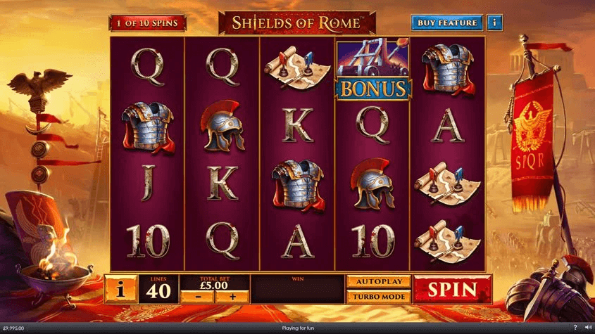 Shields Of Rome สล็อตค่าย PLAYTECH SLOT SLOTXO
