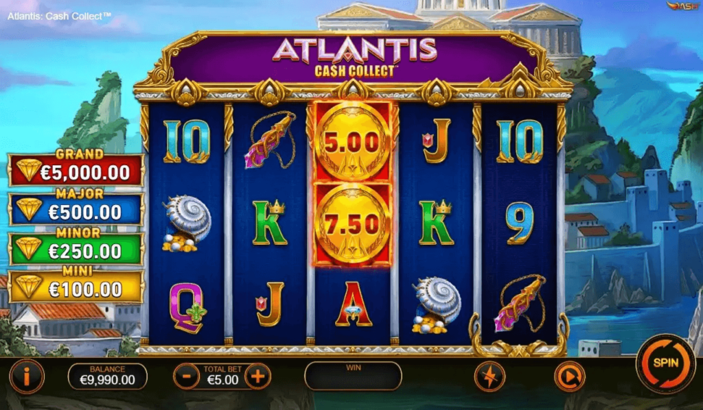 Atlantis Cash Collect สล็อตค่าย PLAYTECH SLOT SLOTXO