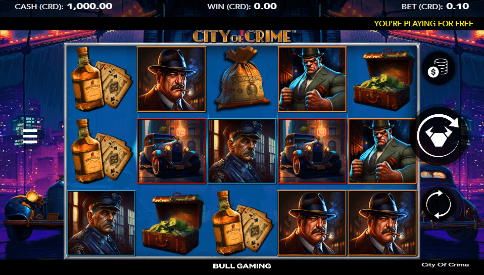 City of Crime สล็อตค่าย WorldMatch SLOT SLOTXO