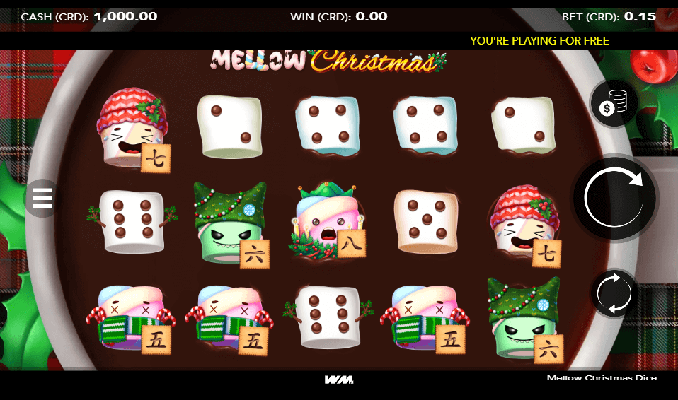 Mellow Christmas Dice สล็อตค่าย WorldMatch SLOT SLOTXO