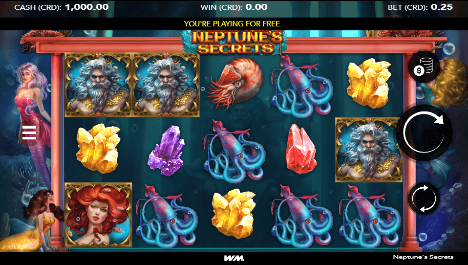 Neptune's Secrets สล็อตค่าย WorldMatch SLOT SLOTXO