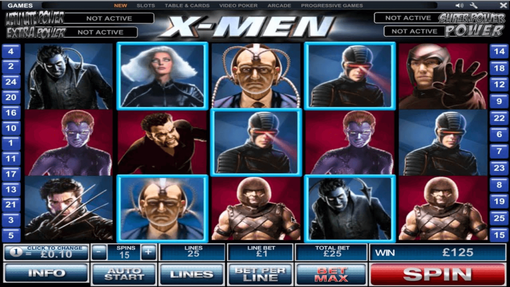 X Men สล็อตค่าย PLAYTECH SLOT SLOTXO