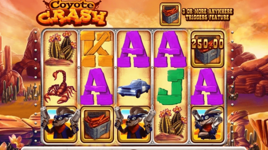 Coyote Crash สล็อตค่าย Habanero SLOT SLOTXO