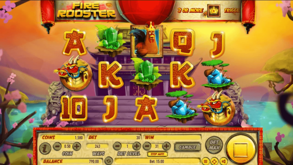 Fire Rooster สล็อตค่าย Habanero SLOT SLOTXO