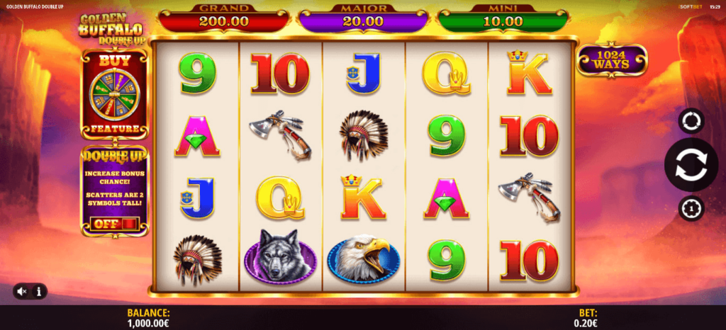 Golden Buffalo Double Up สล็อตค่าย ISoftbet SLOT SLOTXO