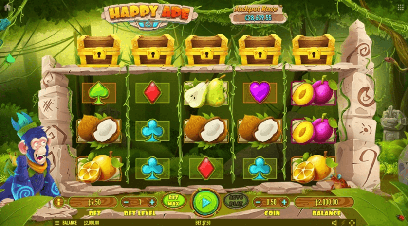 Happy Ape สล็อตค่าย Habanero SLOT SLOTXO