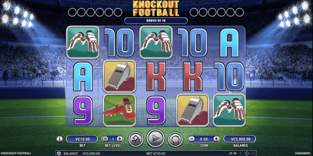 Knockout Football สล็อตค่าย Habanero SLOT SLOTXO
