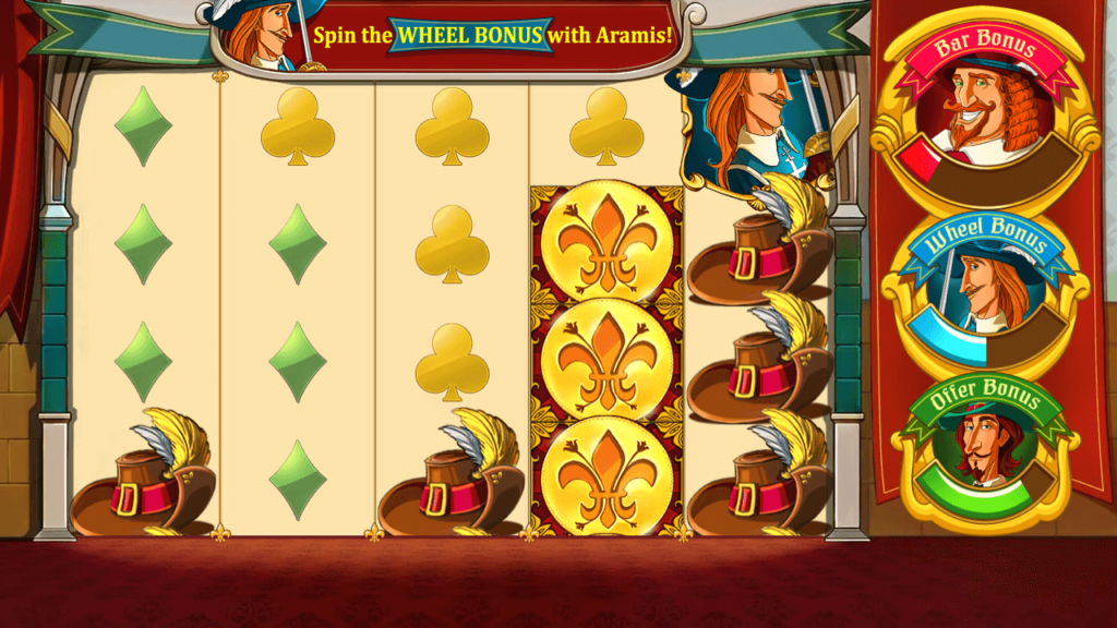 Three Musketeers สล็อตค่าย Red Tiger SLOT SLOTXO