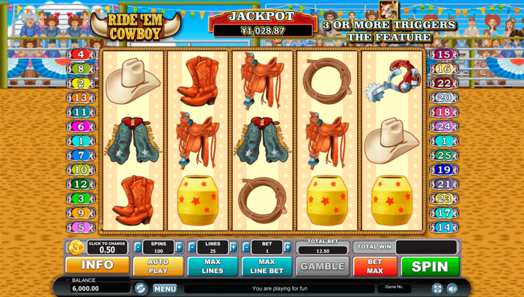 Ride 'Em Cowboy สล็อตค่าย Habanero SLOT SLOTXO