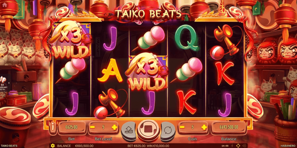 Taiko Beats สล็อตค่าย Habanero SLOT SLOTXO