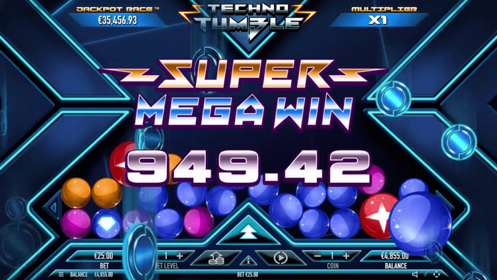 Techno Tumble สล็อตค่าย Habanero SLOT SLOTXO