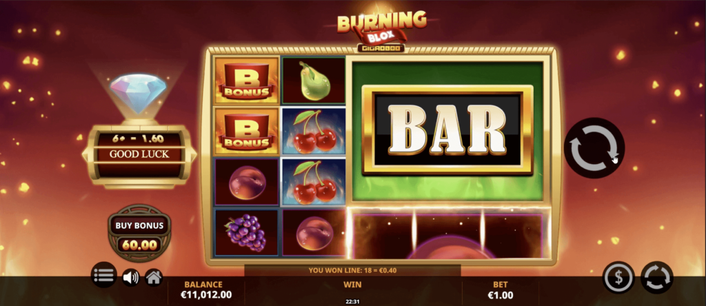 Burning Blox GigaBlox™ สล็อตค่าย Yggdrasil Gaming SLOT SLOTXO