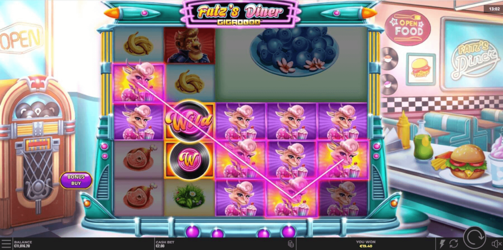 Fatz’s Diner GigaBlox™ สล็อตค่าย Yggdrasil Gaming SLOT SLOTXO