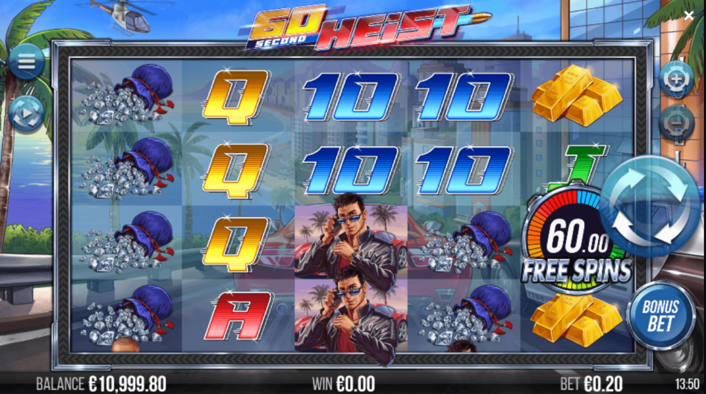 60 Second Heist สล็อตค่าย Yggdrasil Gaming SLOT SLOTXO