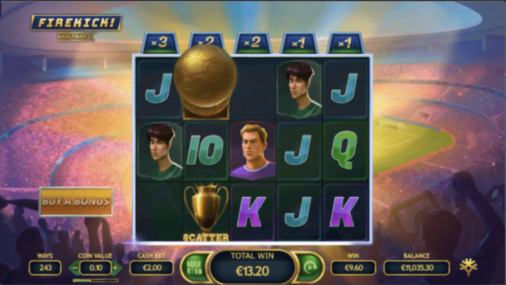 Firekick! MultiMax™ สล็อตค่าย Yggdrasil Gaming SLOT SLOTXO