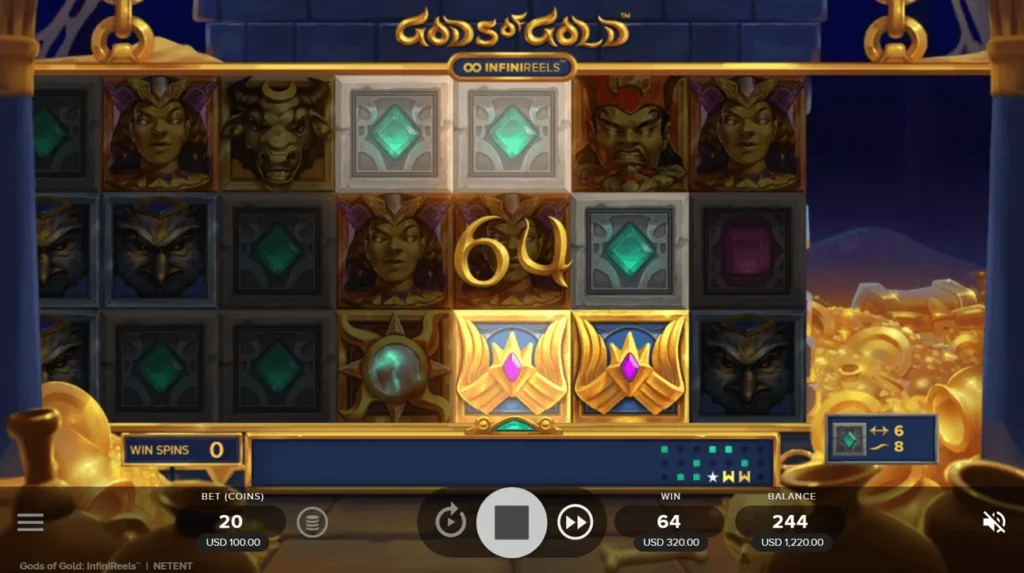 Gods of Gold สล็อตค่าย NetEnt Gaming SLOTXO