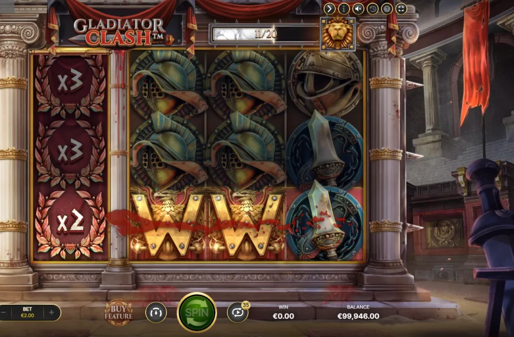 Gladiator Clash สล็อตค่าย NetEnt Gaming SLOTXO