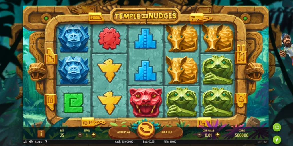 Temple of Nudges สล็อตค่าย NetEnt Gaming SLOTXO