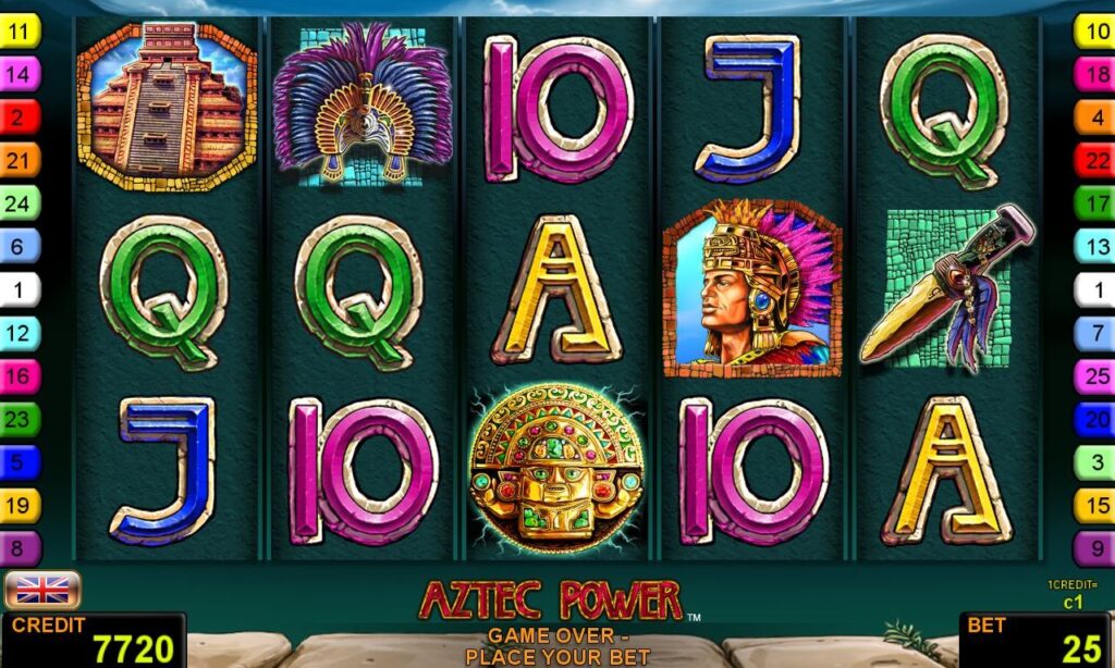 Aztec Power รีวิวค่าย Novomatic สล็อต 888 สล็อตค่าย SLOTXO ฟรีเครดิต