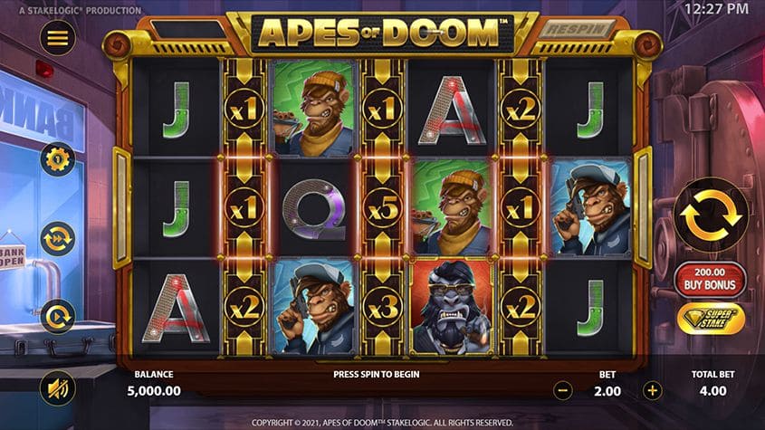 Apes of Doom รีวิวค่าย Stakelogic Games สล็อต 888 สล็อตค่าย SLOTXO ฟรีเครดิต Apes of Doom รีวิวค่าย Stakelogic Games สล็อต 888 สล็อตค่าย SLOTXO ฟรีเครดิต