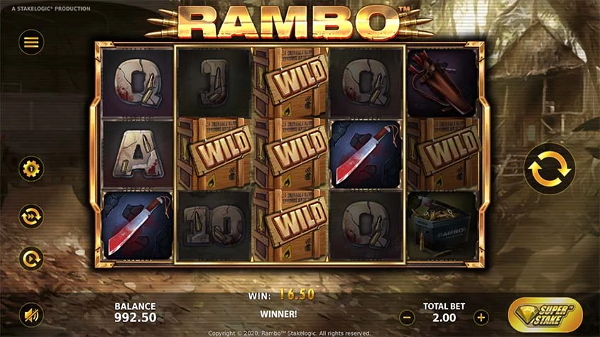 Rambo (Stakelogic) รีวิวค่าย Stakelogic Games สล็อต 888 สล็อตค่าย SLOTXO ฟรีเครดิต Rambo (Stakelogic) รีวิวค่าย Stakelogic Games สล็อต 888 สล็อตค่าย SLOTXO ฟรีเครดิต